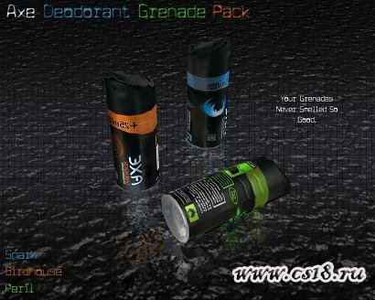 Axe Deodorant Grenade [Pack] -     CS 1.6